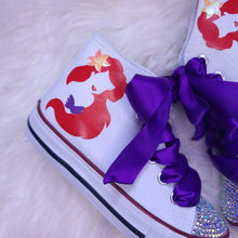 Load image into Gallery viewer, Mermaid Purple Pumps
