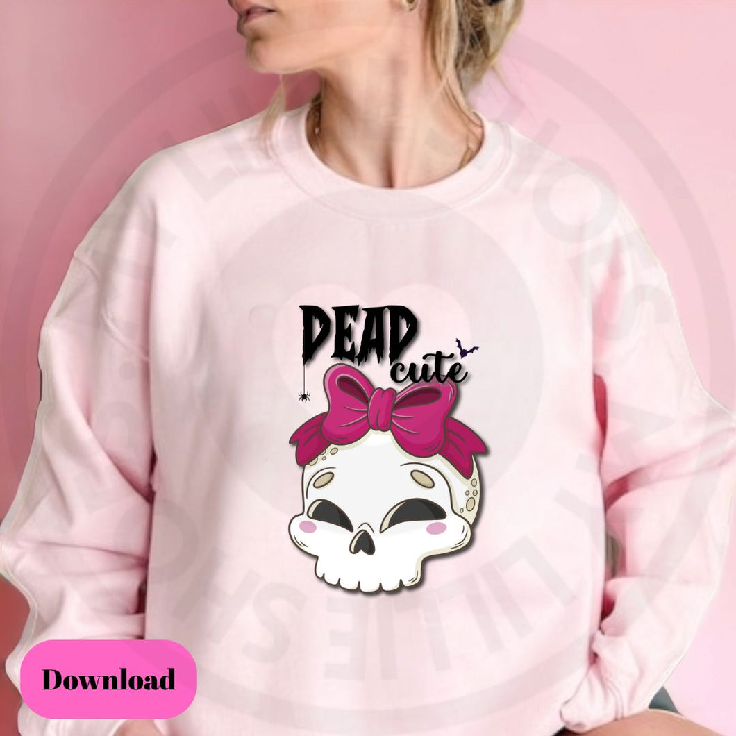 Dead cute halloween print