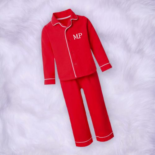 Red Personalised Christmas Pyjamas