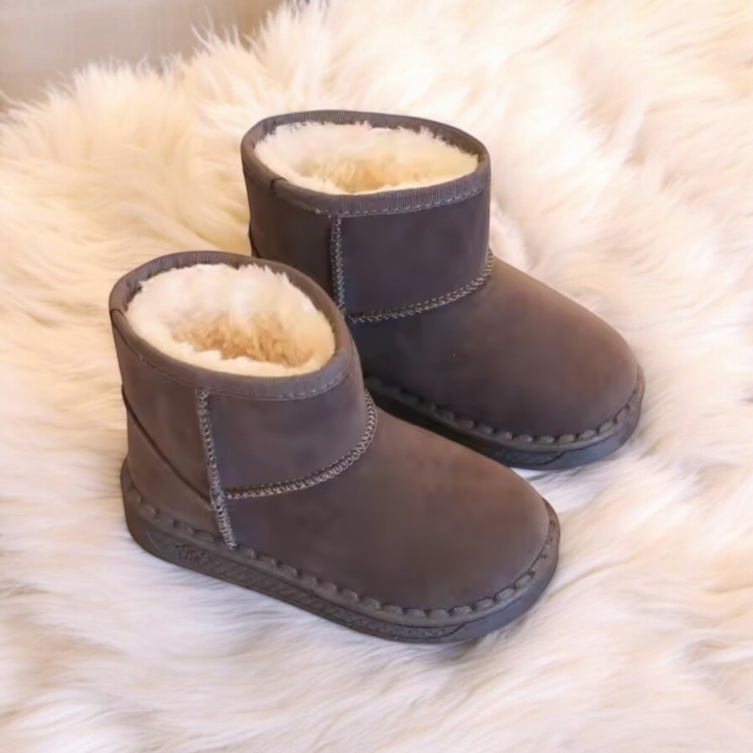 Grey UGG style boots