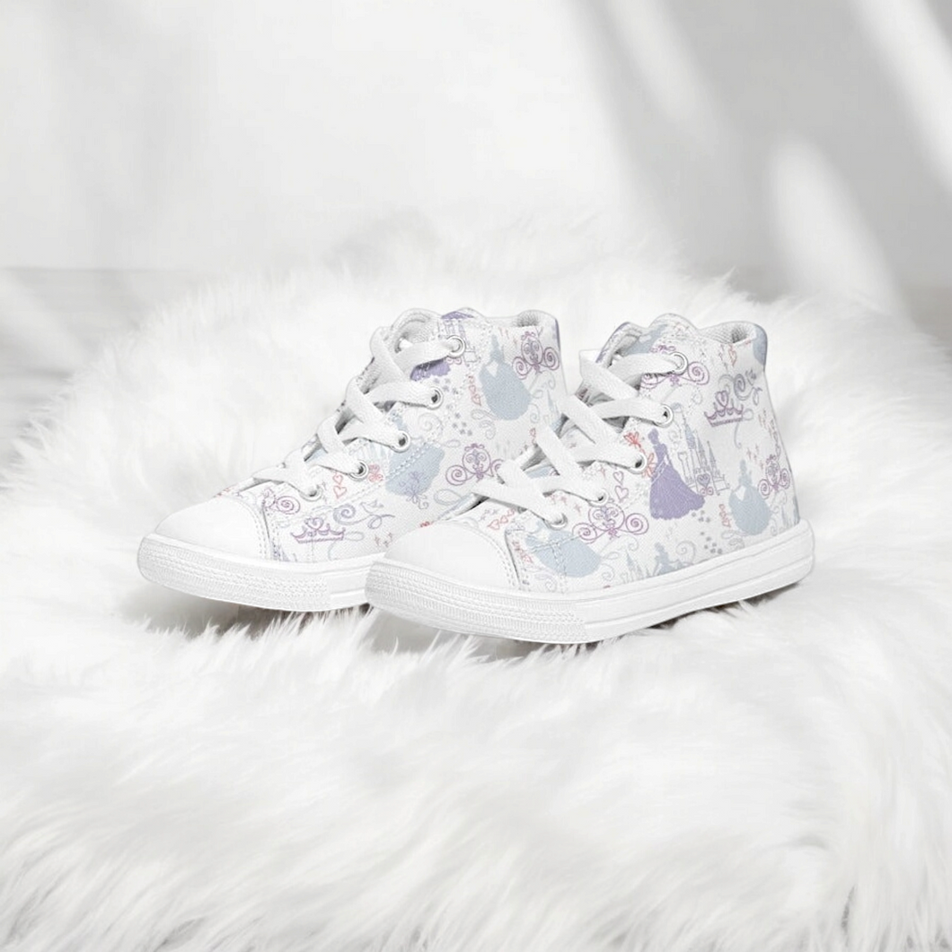 Princess Kids Hightop Canvas Shoe