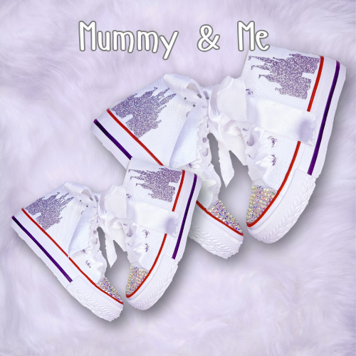 Mummy & Me Silver Glitter Castle Pumps