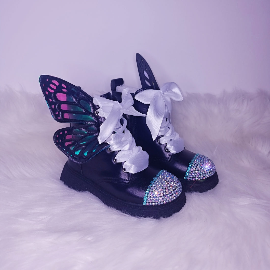 Butterfly Rhinestone Boots