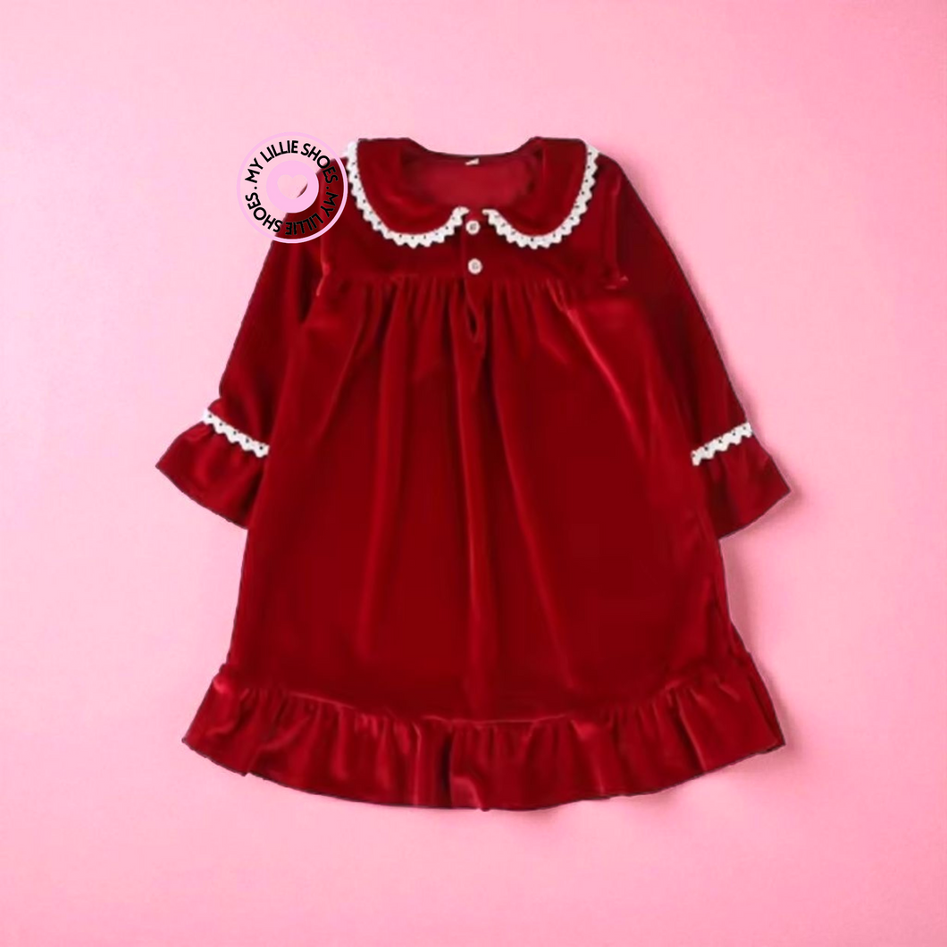 Pre-order dispatch October. Girls Velour Pyjamas
