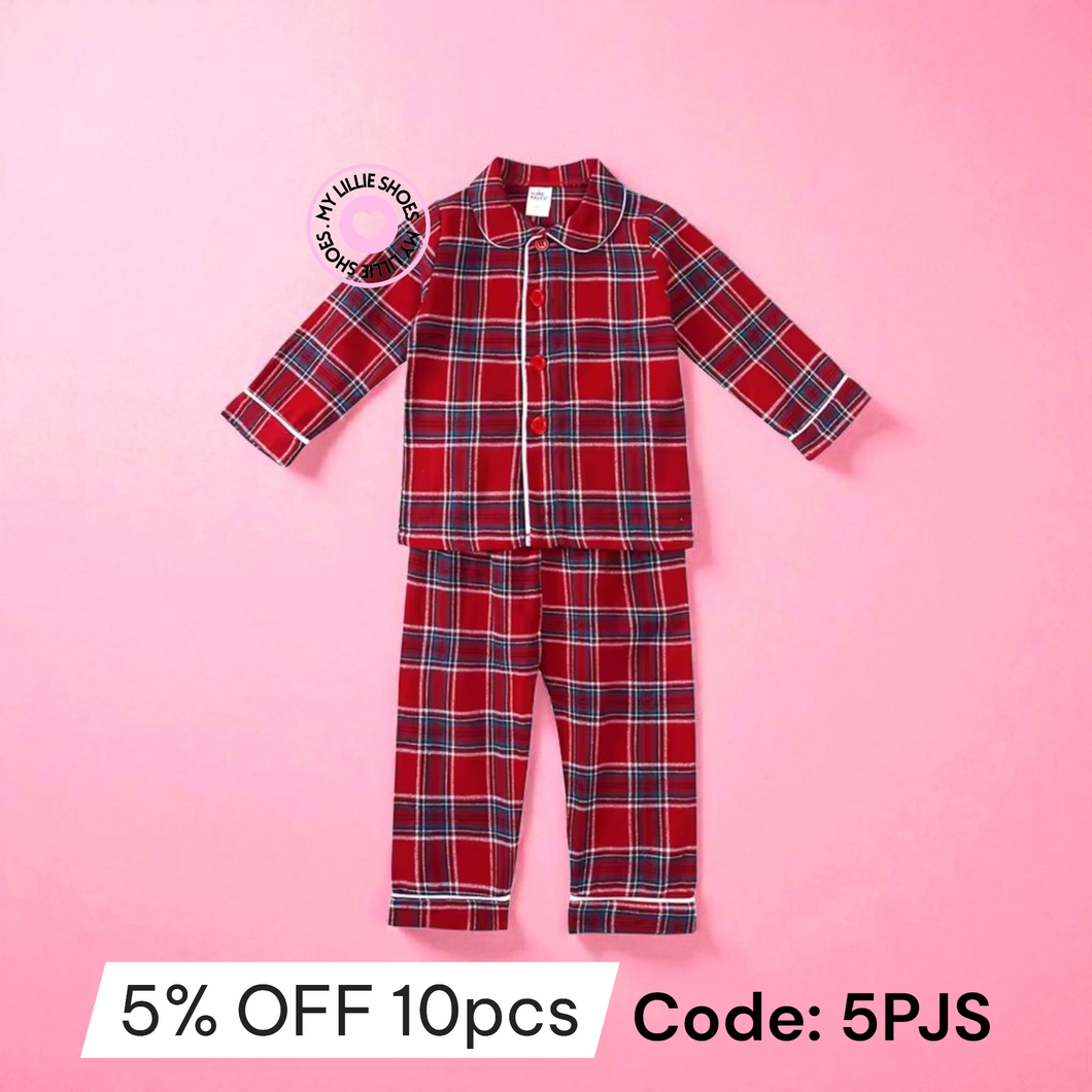 Pre-order dispatch October. Boys Tartan Pyjamas