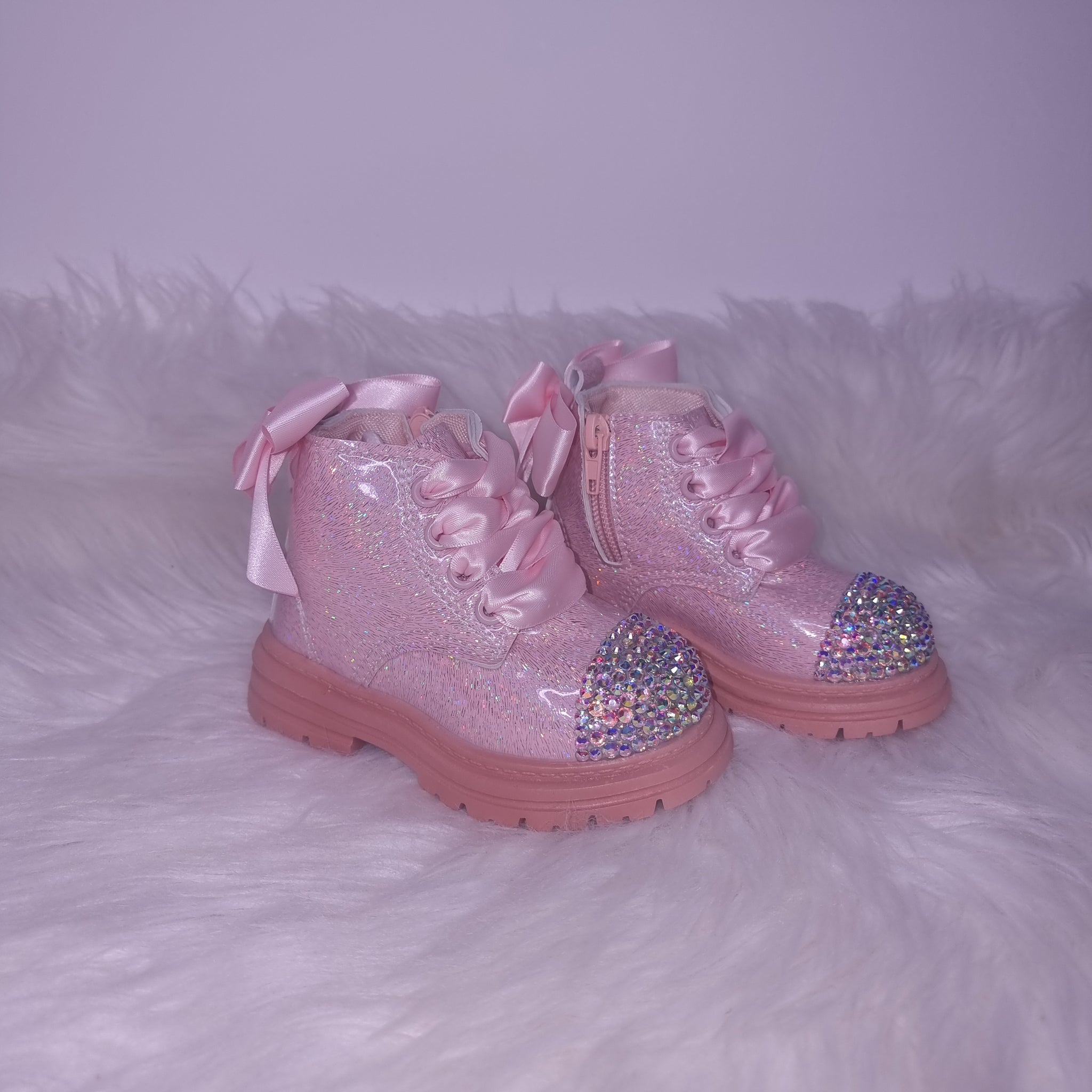 Glitter biker boots online