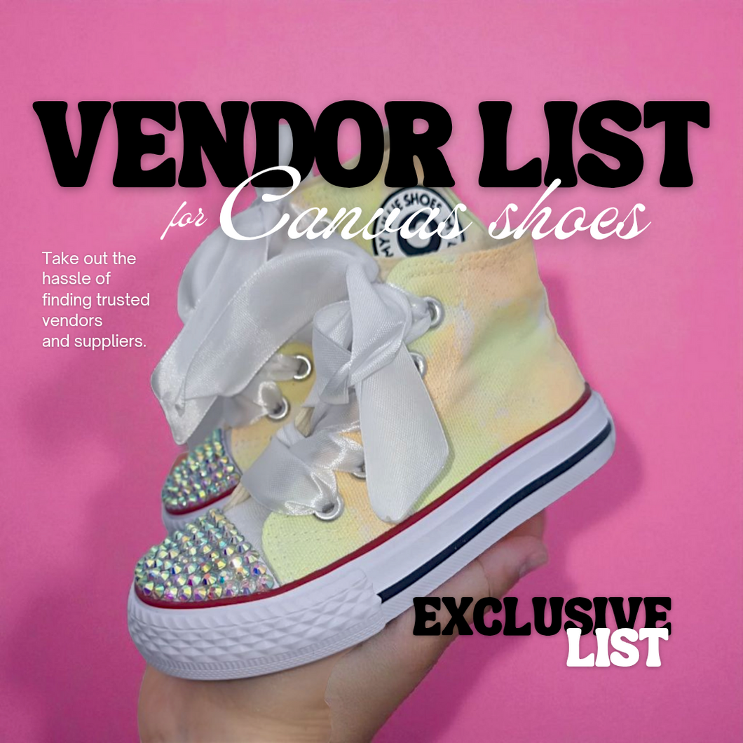 Canvas shoes supplier list