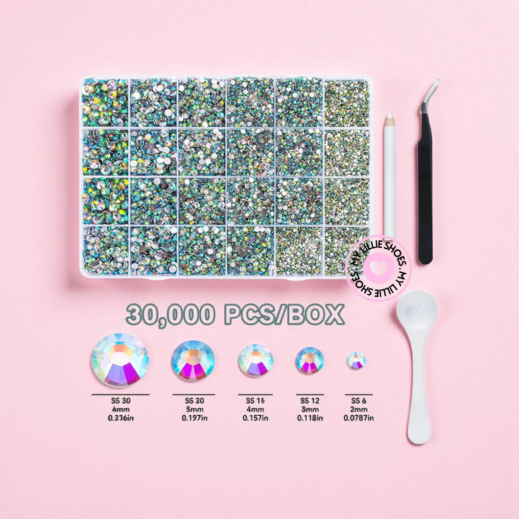 AB rhinestone box 30000pcs