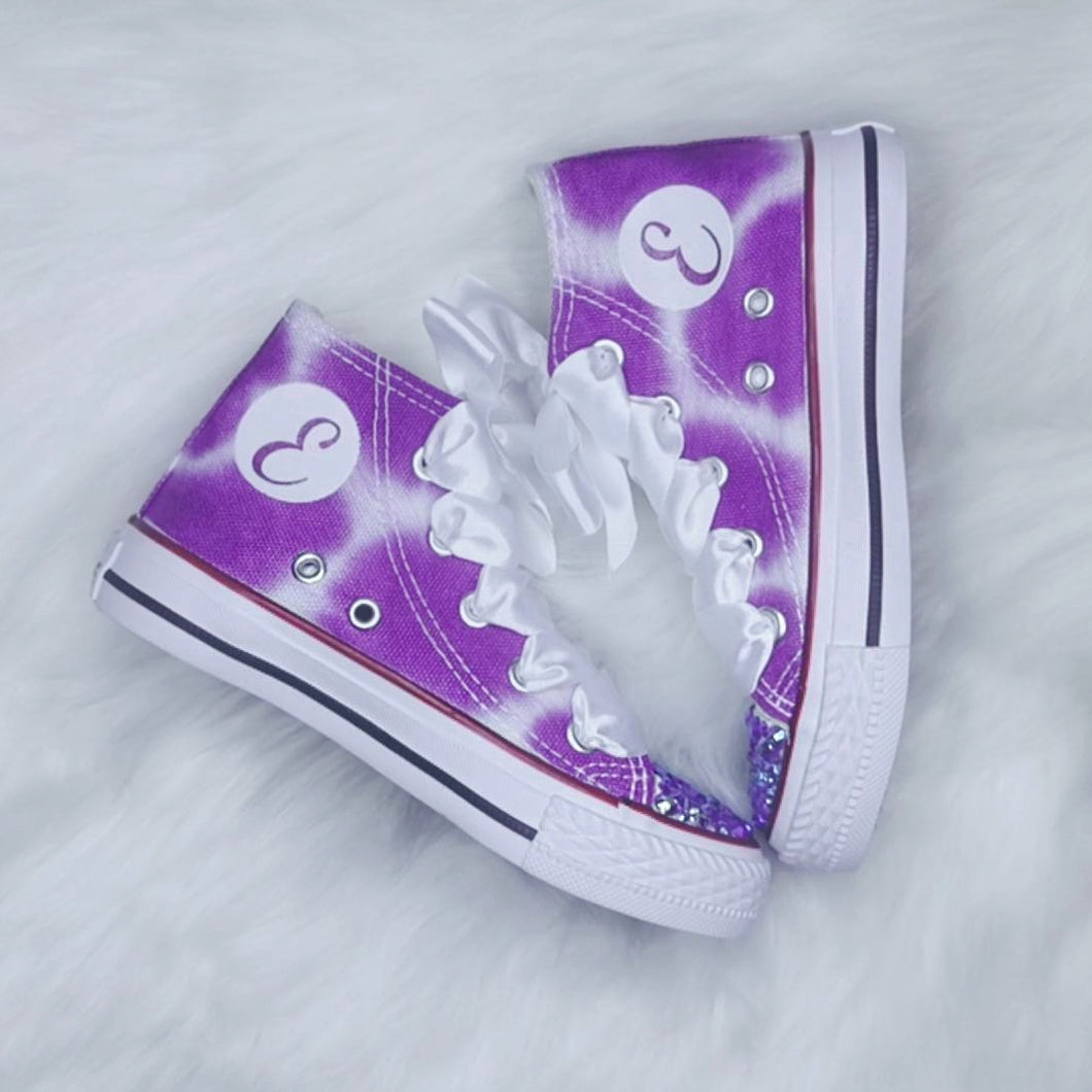 Purple Personalised Pumps