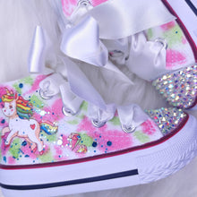 Load image into Gallery viewer, Diamond Rainbow Unicorn Pumps
