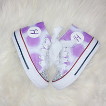 Load image into Gallery viewer, Purple Personalised Pumps
