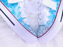 Load image into Gallery viewer, Ice Queen Blue Sparkly Pumps
