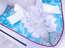 Load image into Gallery viewer, Ice Queen Blue Sparkly Pumps
