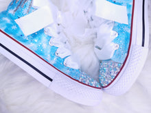 Load image into Gallery viewer, Ice Queen Blue Sparkly Pumps
