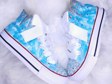 Load image into Gallery viewer, Ice Queen Blue Sparkly Pumps
