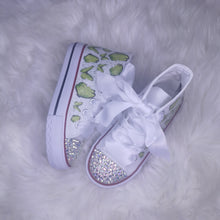 Load image into Gallery viewer, Green Butterfly Glitter Pumps
